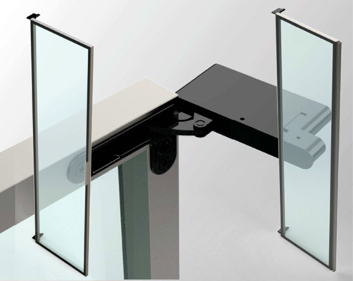 Aluminum hinged door system